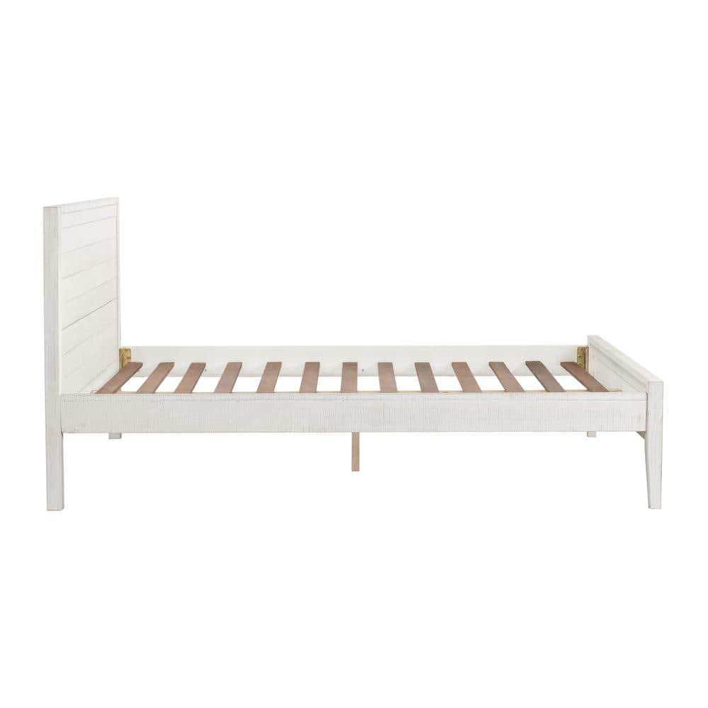 Alaterre Furniture Windsor Panel Wood Full Bed, Driftwood White