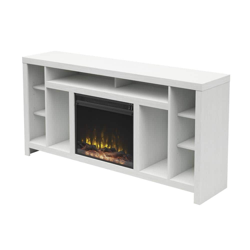 Twin Star Home TV Stand for TVs up to 80”, White