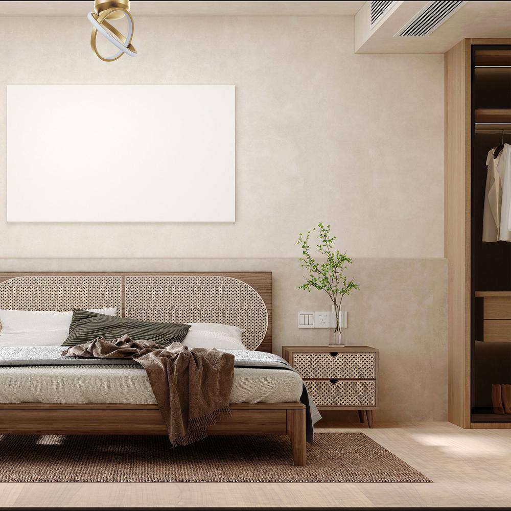 Dainolite  Philo Modern and Contemporary 20W Semi-Flush, Aged Brass w/ White Silicone Diffuser