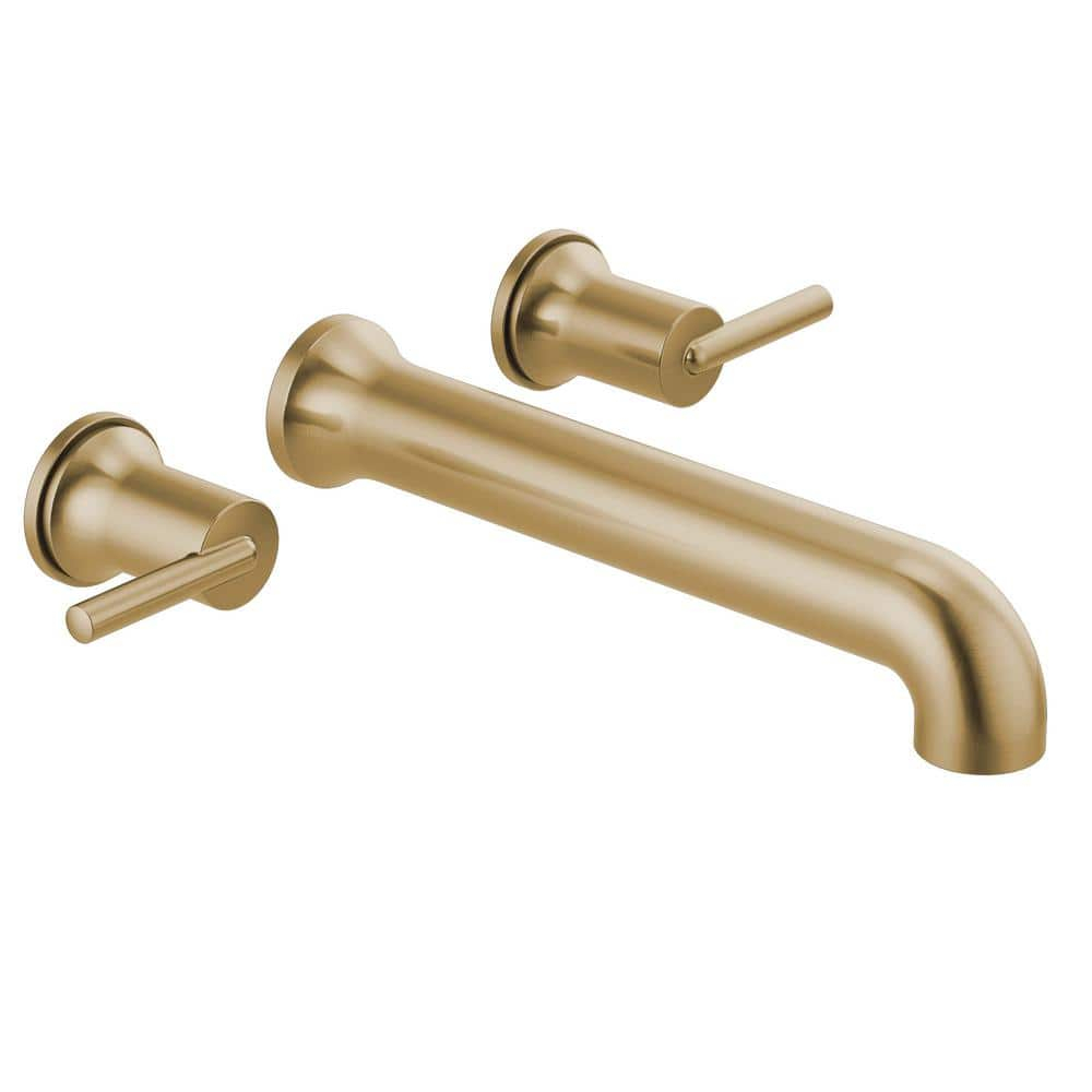 Delta Trinsic Wall Mounted Tub Filler, Champagne Bronze