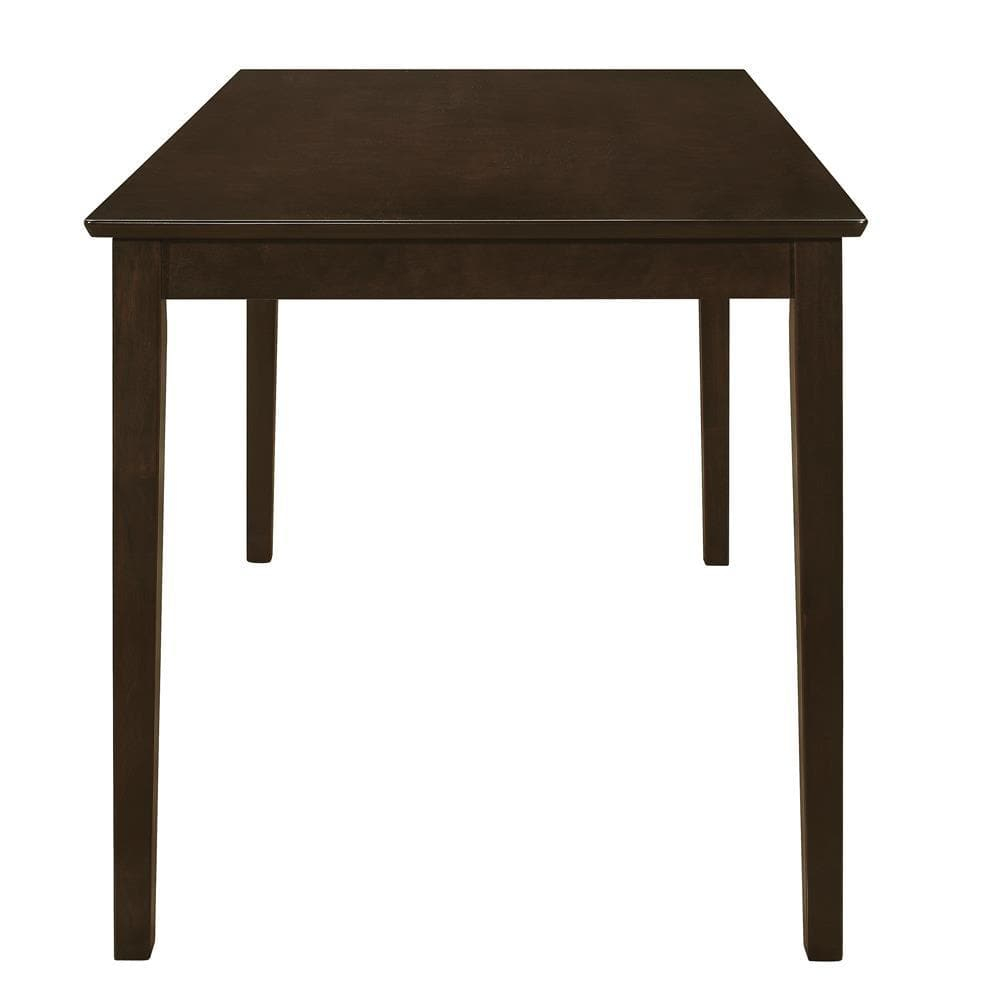 Monarch Specialties Guillen 5-piece Dining Set with Bench Cappuccino and Dark Brown