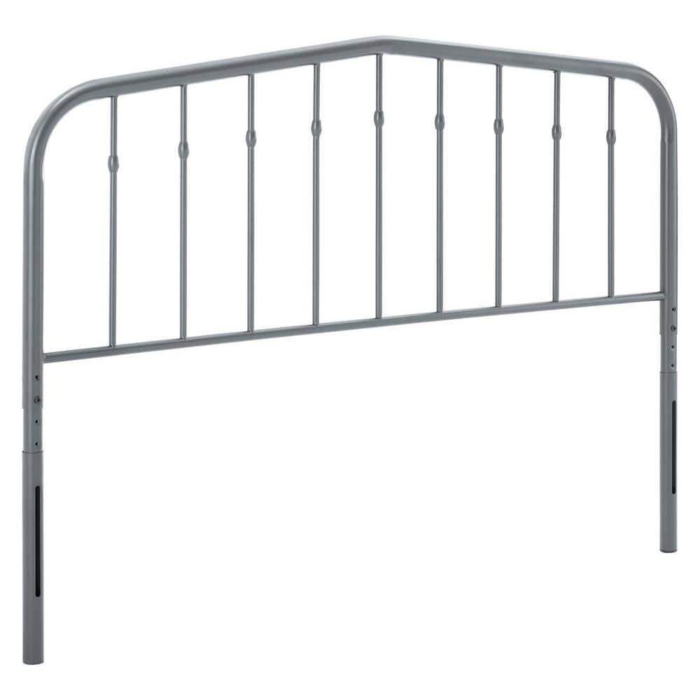 Modway Lennon Twin Metal Headboard in Gray