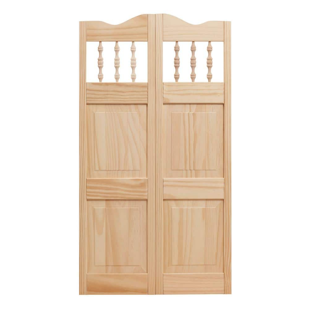 42'' Solid Wood Paneled Unfinished Café / Saloon Door
