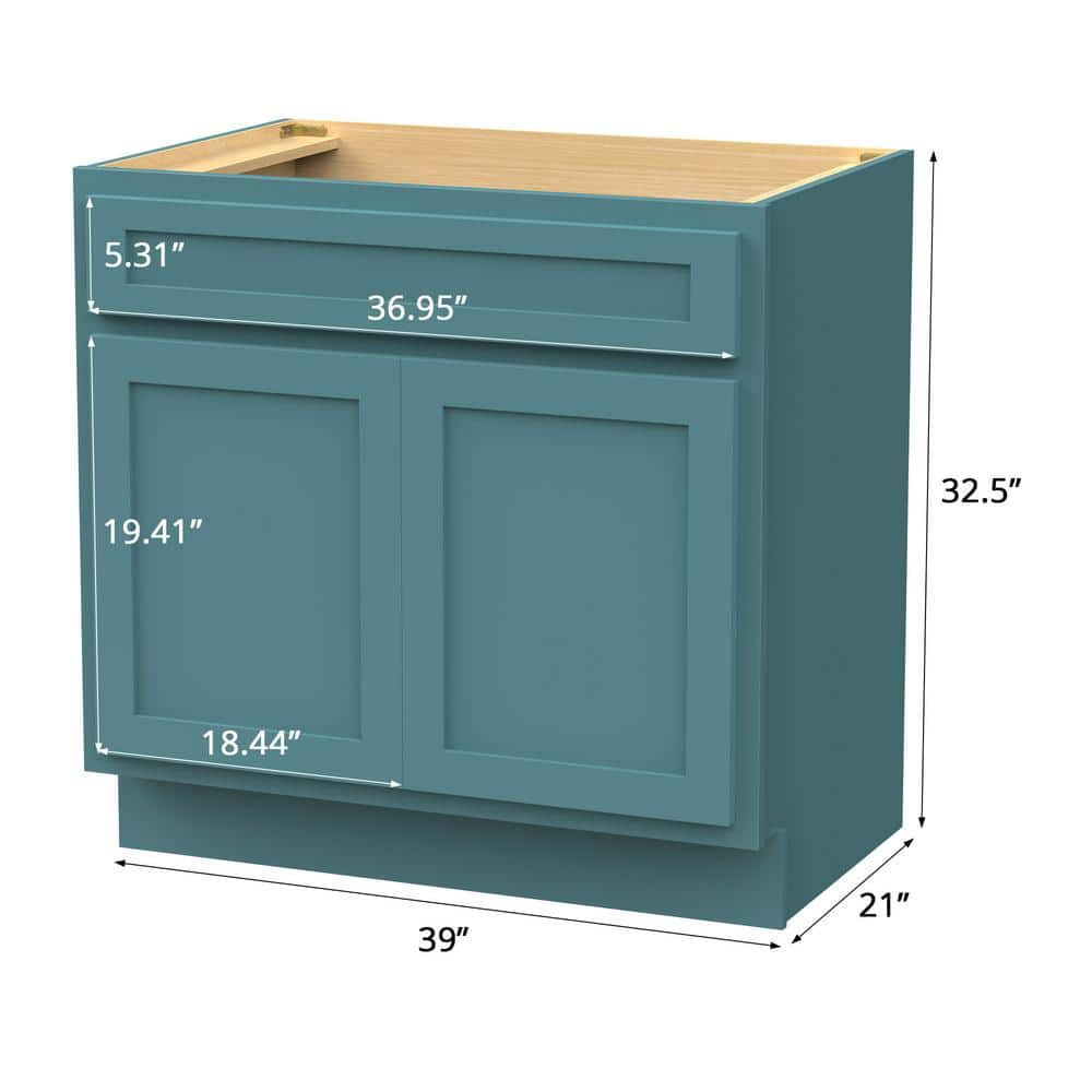 Vanity Art 39" W Plywood Freestanding Single Base Storage Cabinet with Soft Close Door