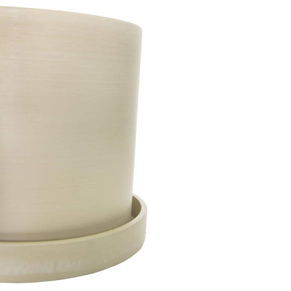 Cream Ceramic 10" Indoor Hoya Carnosa Planter