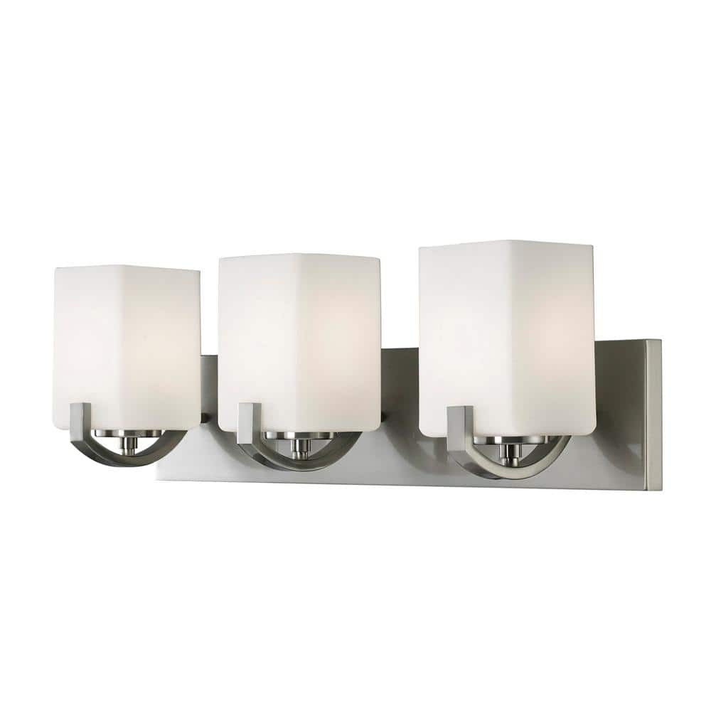 Palmer 3-Light Brushed Nickel Bath Light