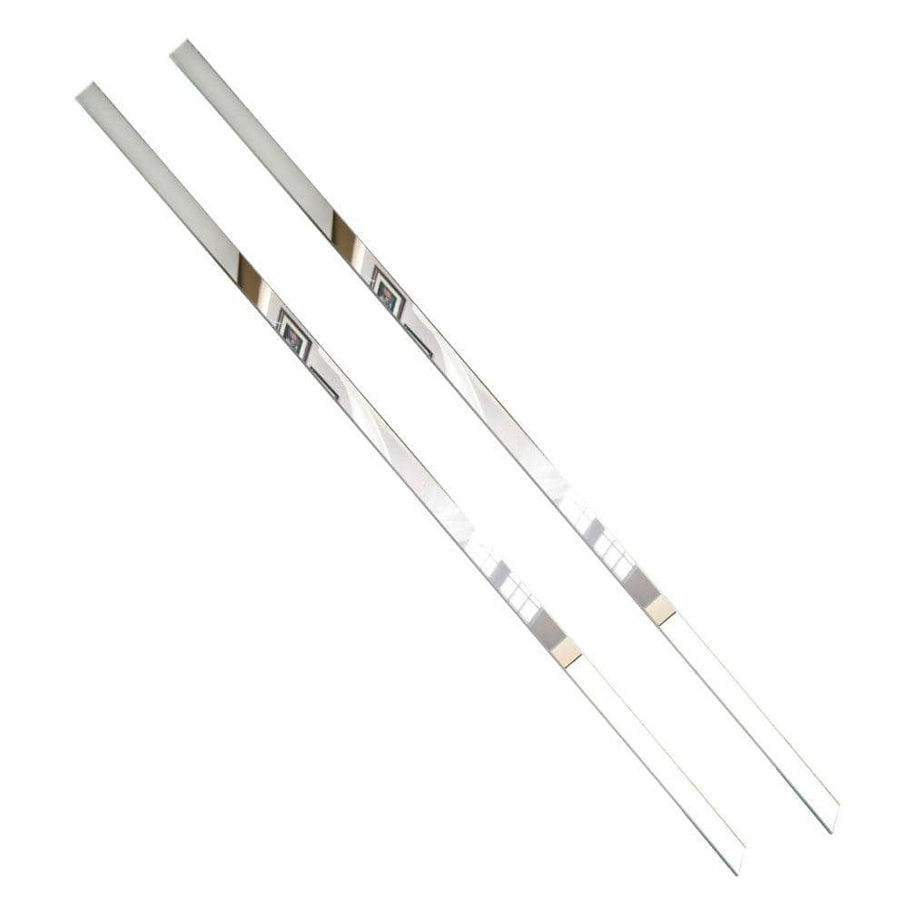 MirrEdge 15248 48 in. x 1.5 in. x 1.8 in. Acrylic Mirror Framing Strips - Pair