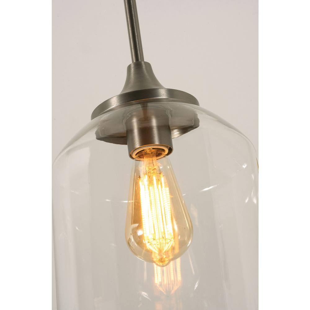 AFX  William 4 Light Linear Pendant - Medium Base 120V Satin Nickel