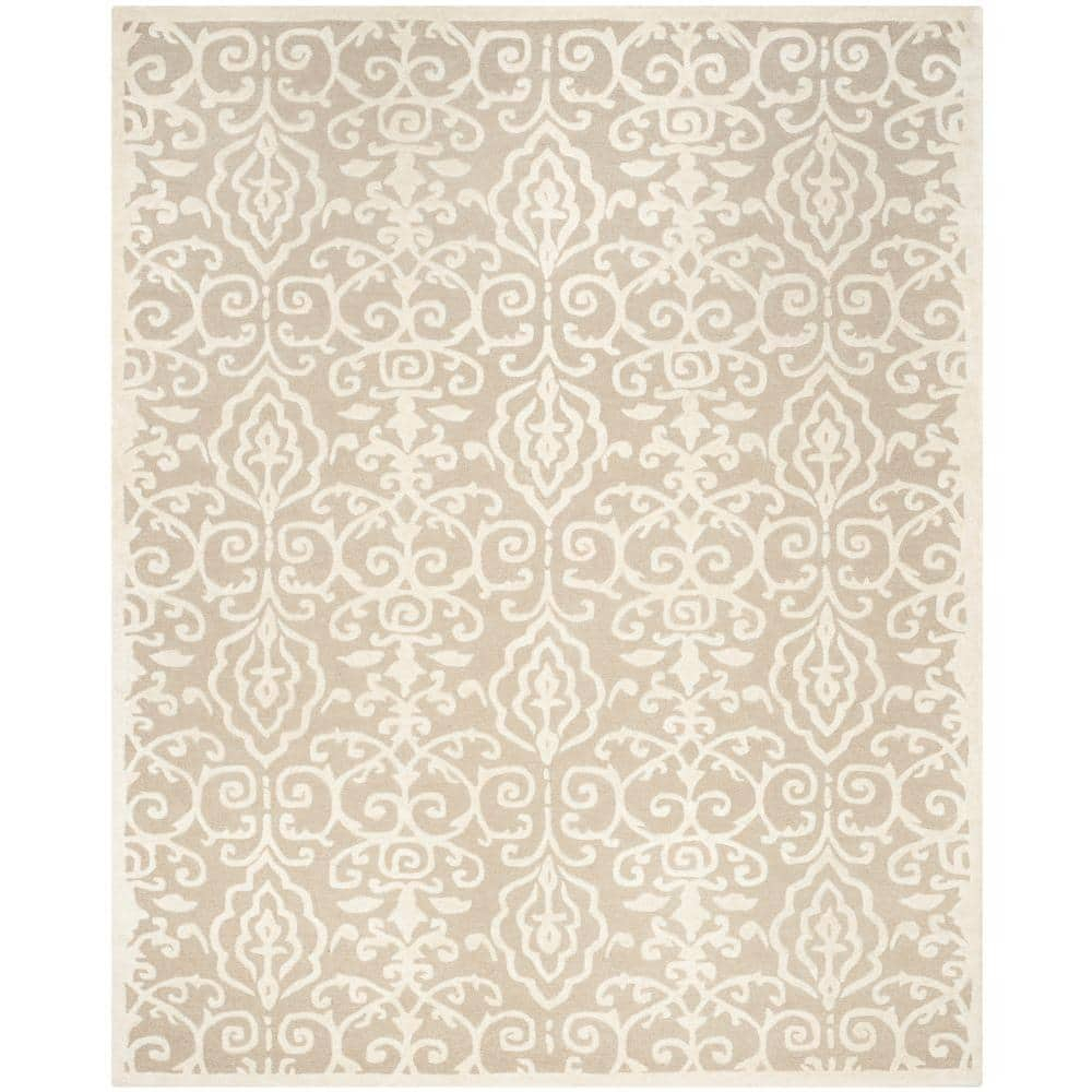 SAFAVIEH Martha Stewart Marais Geometric Damask Area Rug, Fledgling, 8' x 10'