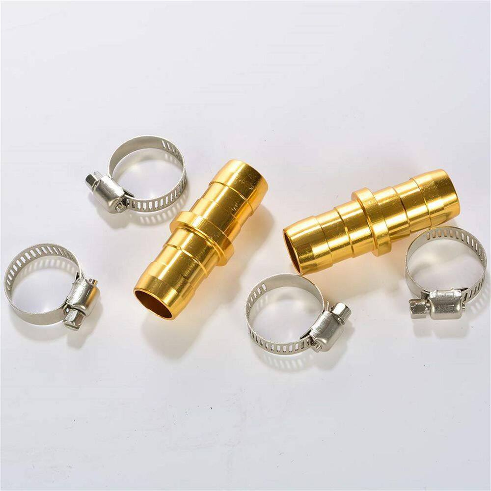 Sanpaint 2 Pack Garden Hose Connector Repair Mender Kit with Stainless Clamp,Fits 3/4"-5/8" Water Hose Repair Fitting C42