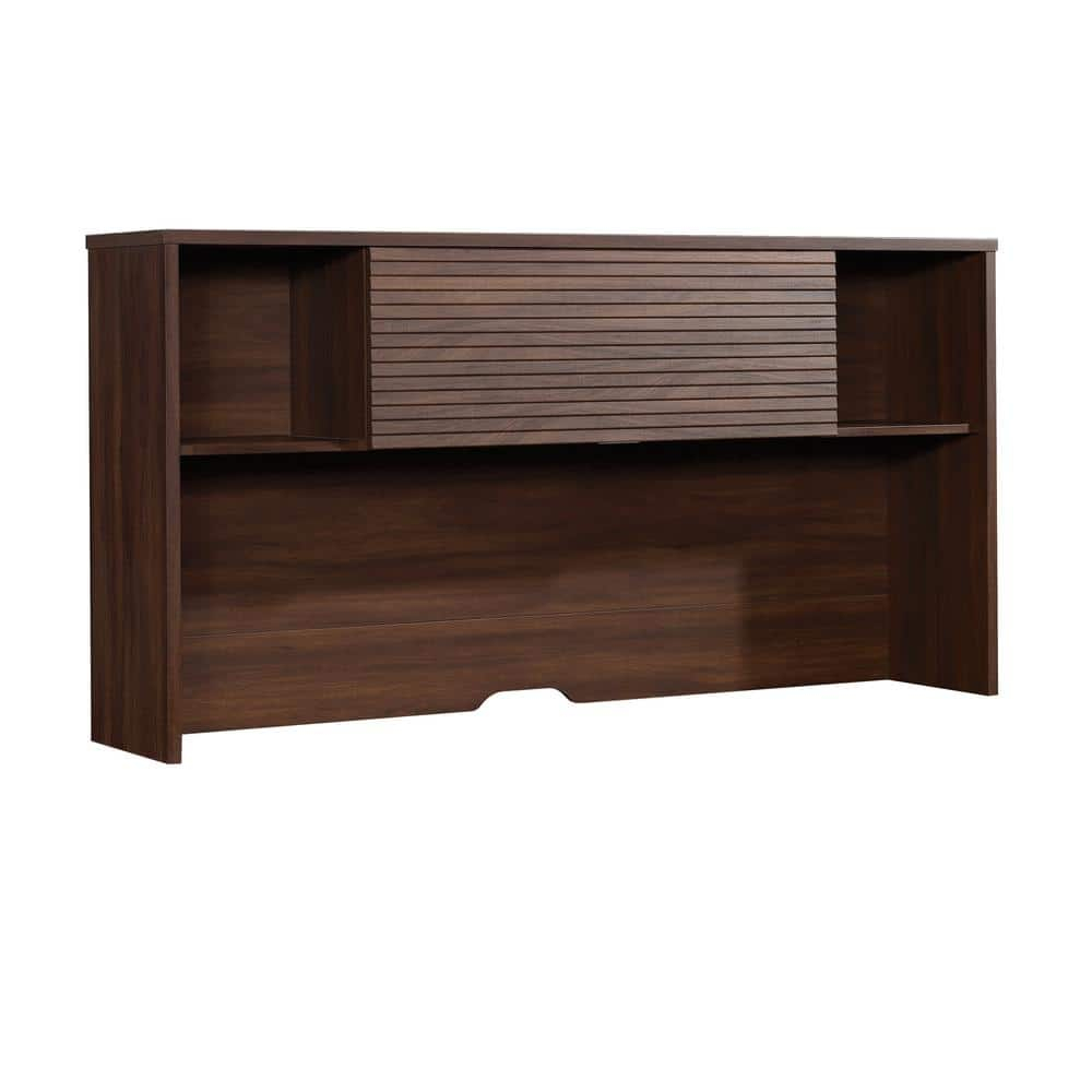 Sauder Palo Alto Engineered Wood Desk Hutch in Spiced Mahogany