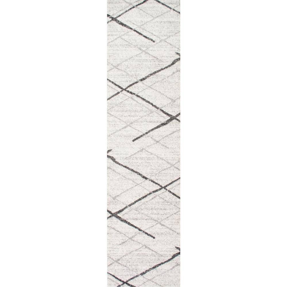 nuLOOM Thigpen Contemporary Area Rug, Grey, 2' 6" x 14'