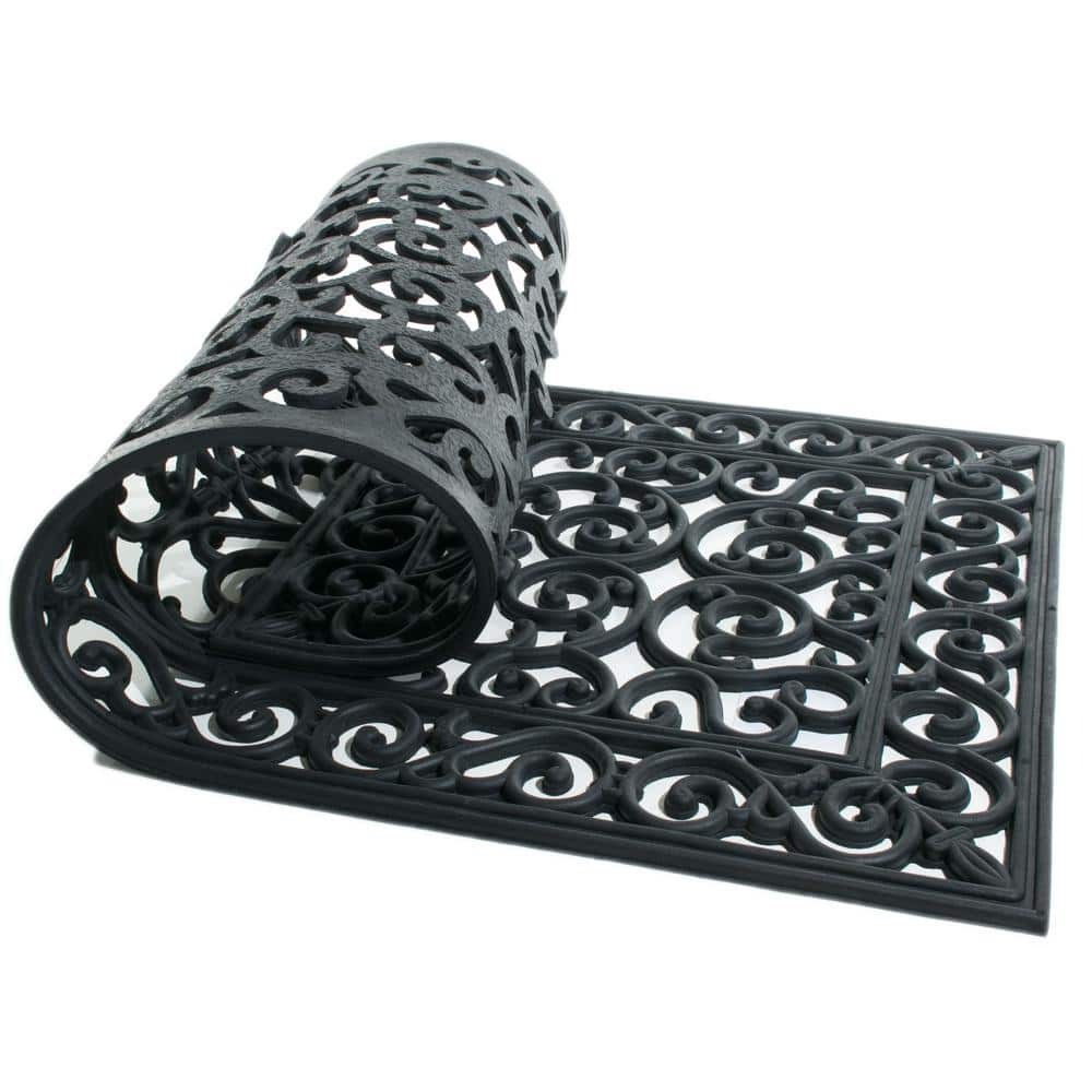 Imports Decor Rubber Doormat, Brooklyn, 24-Inch by 48-Inch