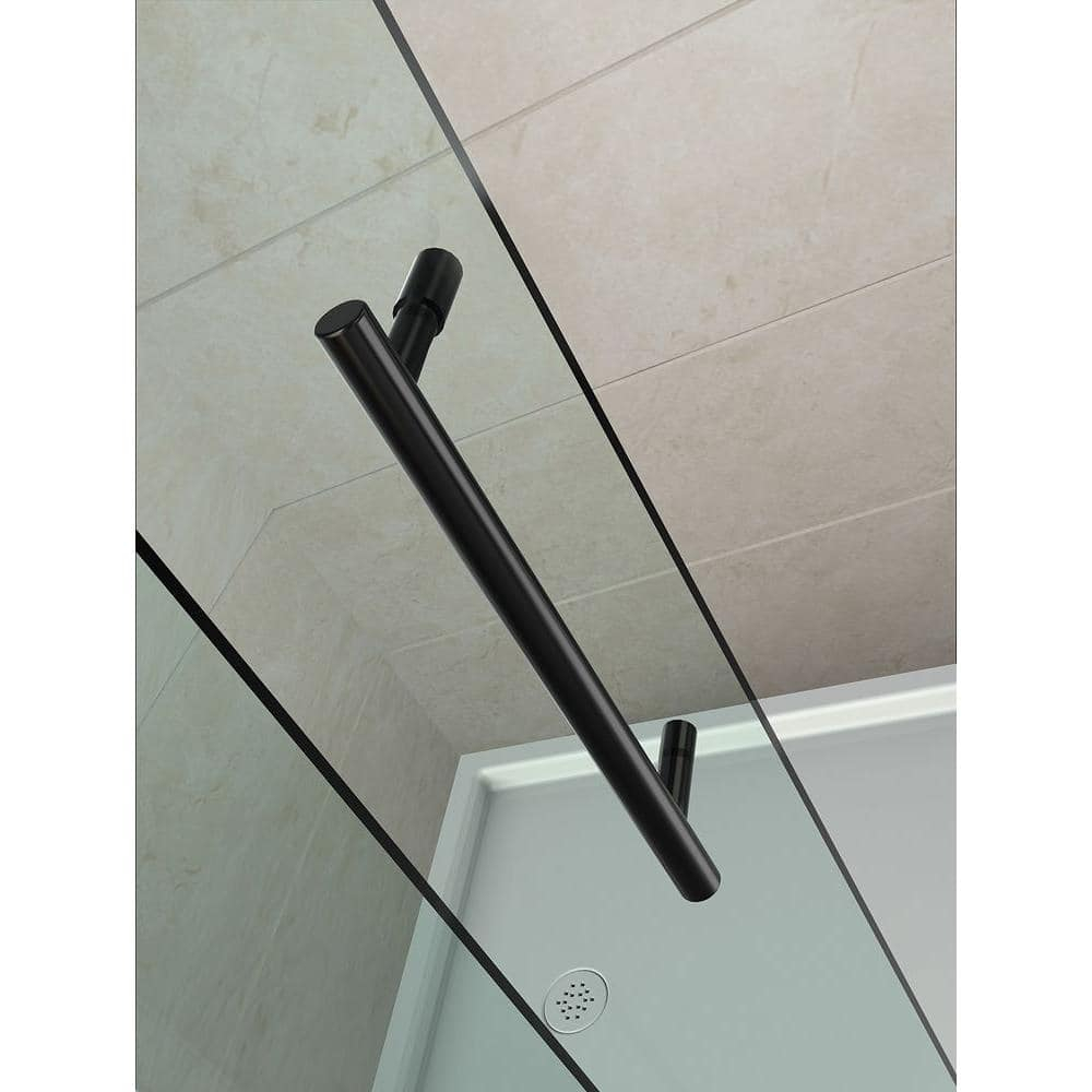 Aston Sen987-3430-10 Avalux 34" Wide X 30" Deep X 72" High Frameless Hinged Shower