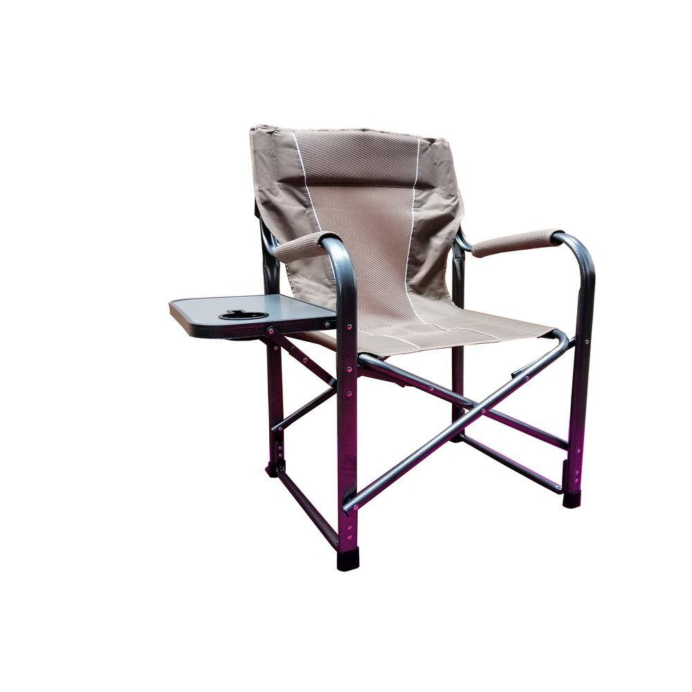 Caribbean Tropics Folding Director's Chair with Side Table