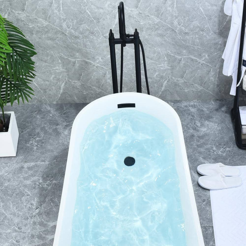 Gnosall 2 Handle Floor Roman Tub Faucet with Diverter