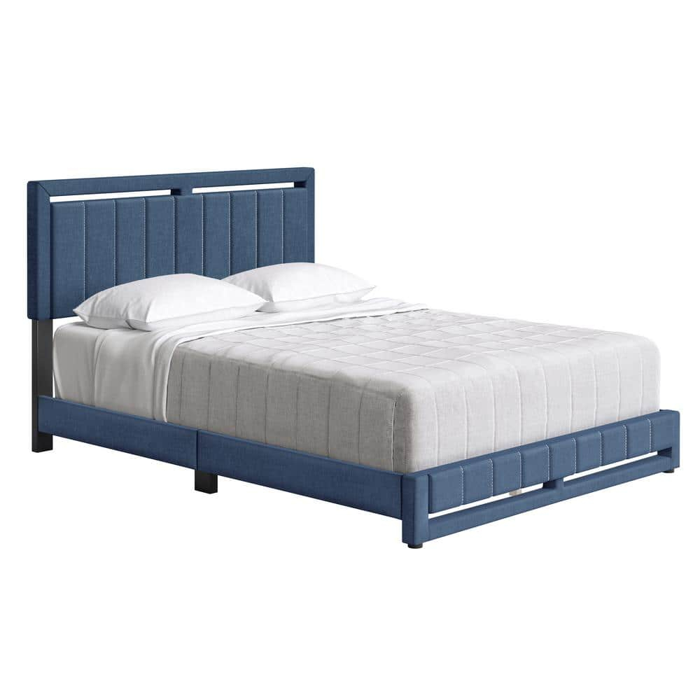 Boyd Sleep SEPBBU201EK Sybil Linen Upholstered Platform Bed