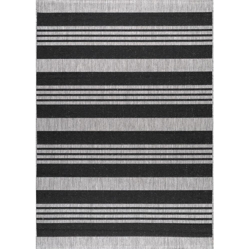nuLOOM 3' x 5' Outdoor Performance Area Rug, OEKO-TEX Certified, Weather Resistant, High Traffic, Patio, Balcony, Outside, Robin Grey