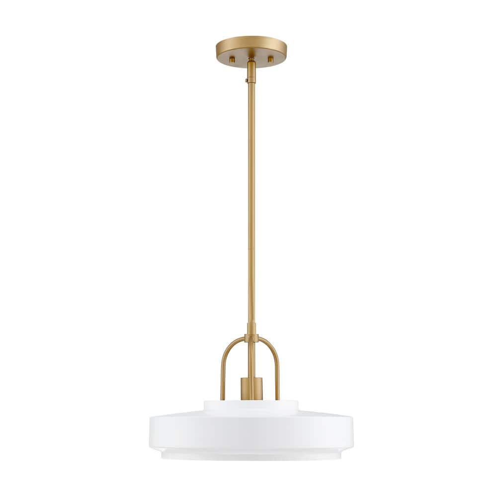 Designers Fountain Odea 14 inch 1-Light Matte White Transitional Pendant Light, D295M-14P-MW