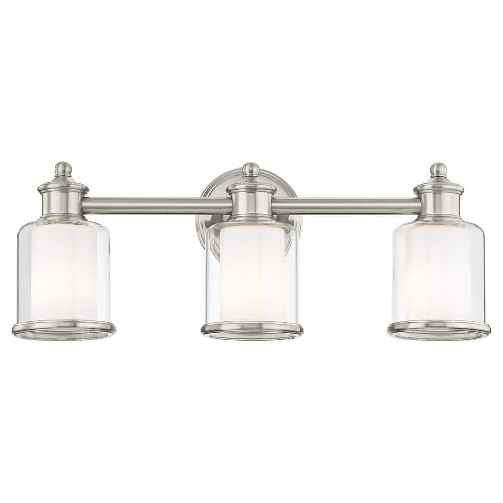 Livex Lighting Middlebush 3 - Light Vanity in  Brushed Nickel