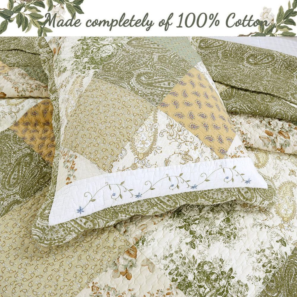 The Gray Barn  Crosskeys Patchwork 3-piece Quilt Bedding Set Twin 2 Piece Farmhouse, Cottage