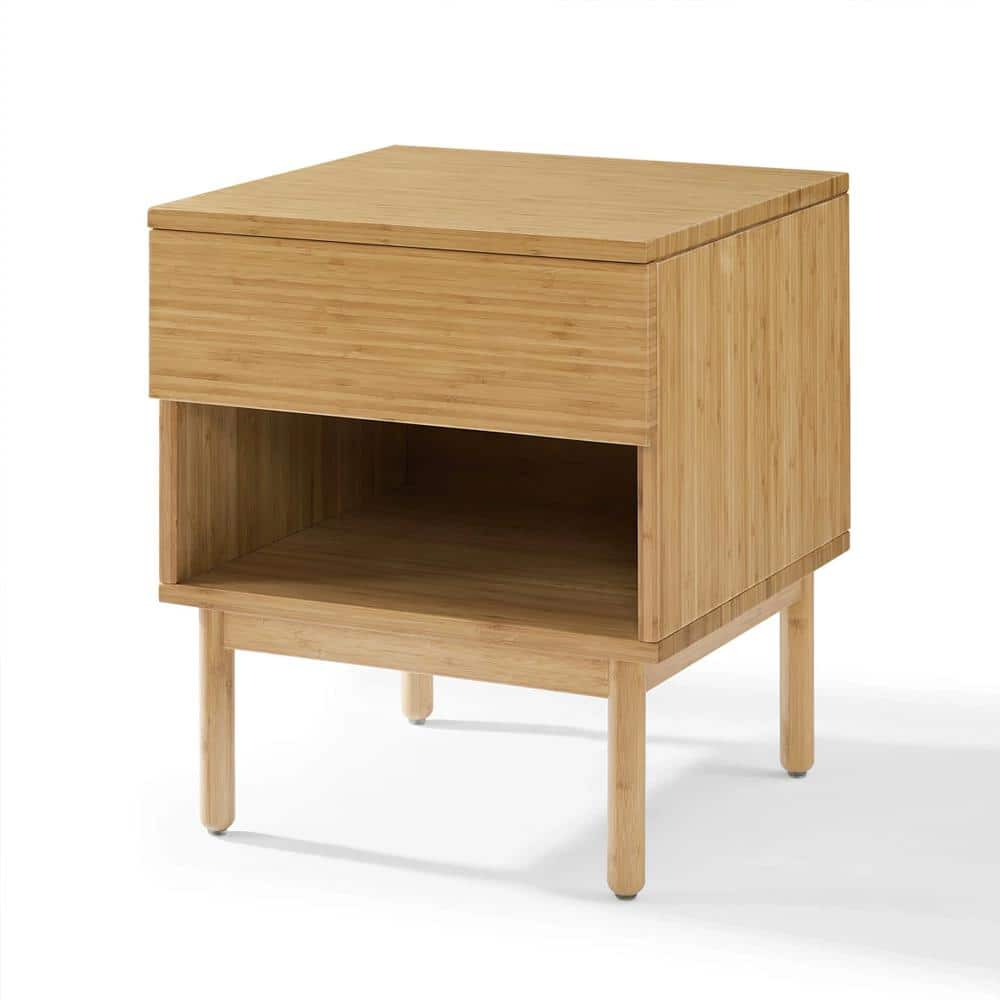 Eco Ridge by Bamax Ria 1 Drawer Nightstand, Caramelized