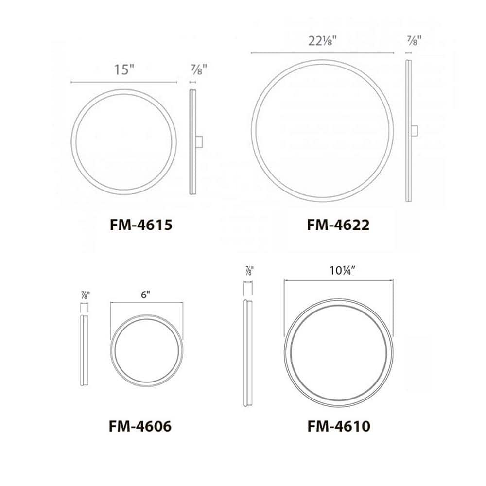 Geos LED Round Low-Profile Flush Mount Light