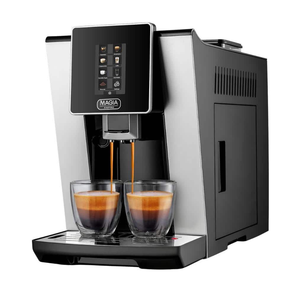 Magia AMPRO Automatic Espresso Machine with Grinder, Super Automatic Coffee Machine and Milk Frother by Zulay Kitchen