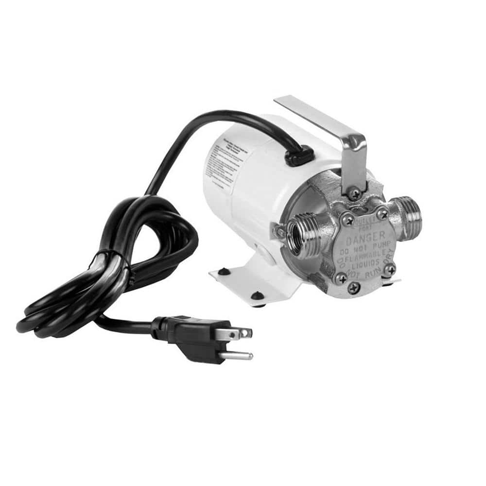 Little Giant 555113, Model 370, Series Pony Pump, Non-Submersible Utility/Transfer Pump, 1/10 HP, 115 Volts, 360 GPH at 1 ft, 6 ft Cord