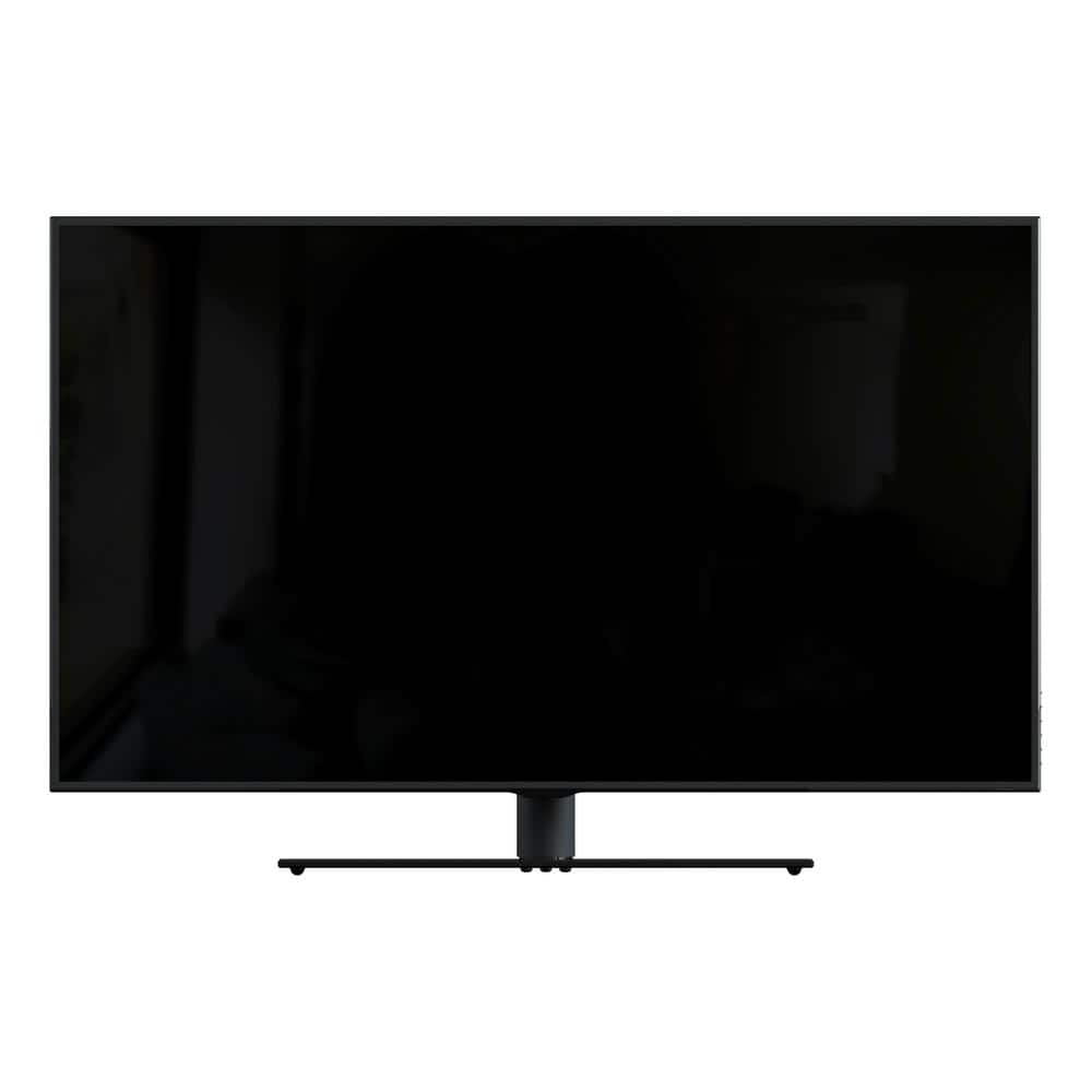 Universal Table Top TV Base Adjustable Tilt and Turn for Most TVs 46 in. to 65 in., Black/Black