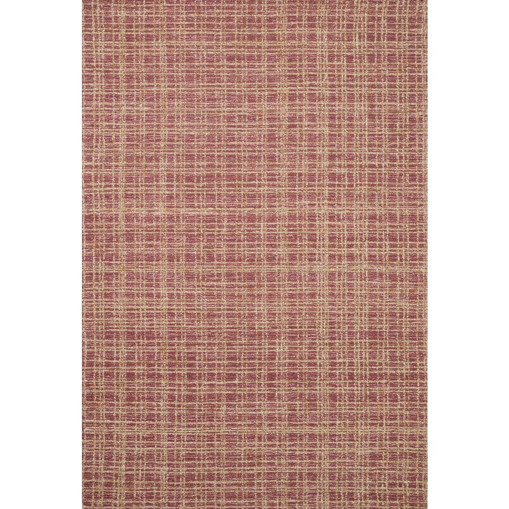 Chris Loves Julia x Loloi Polly Checkered Berry/Natural Area Rug