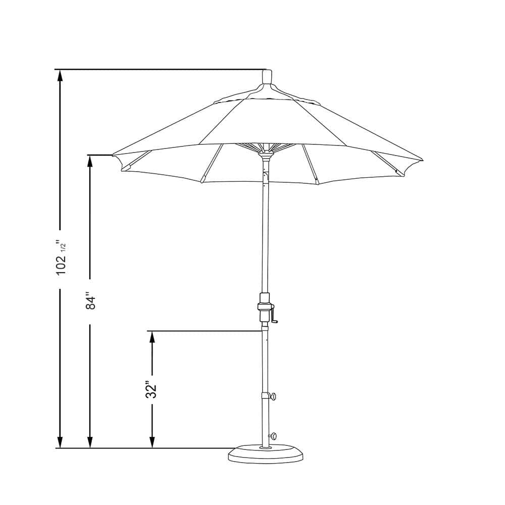 Sun Master Series 90'' Umbrella Sunbrella® Umbrella