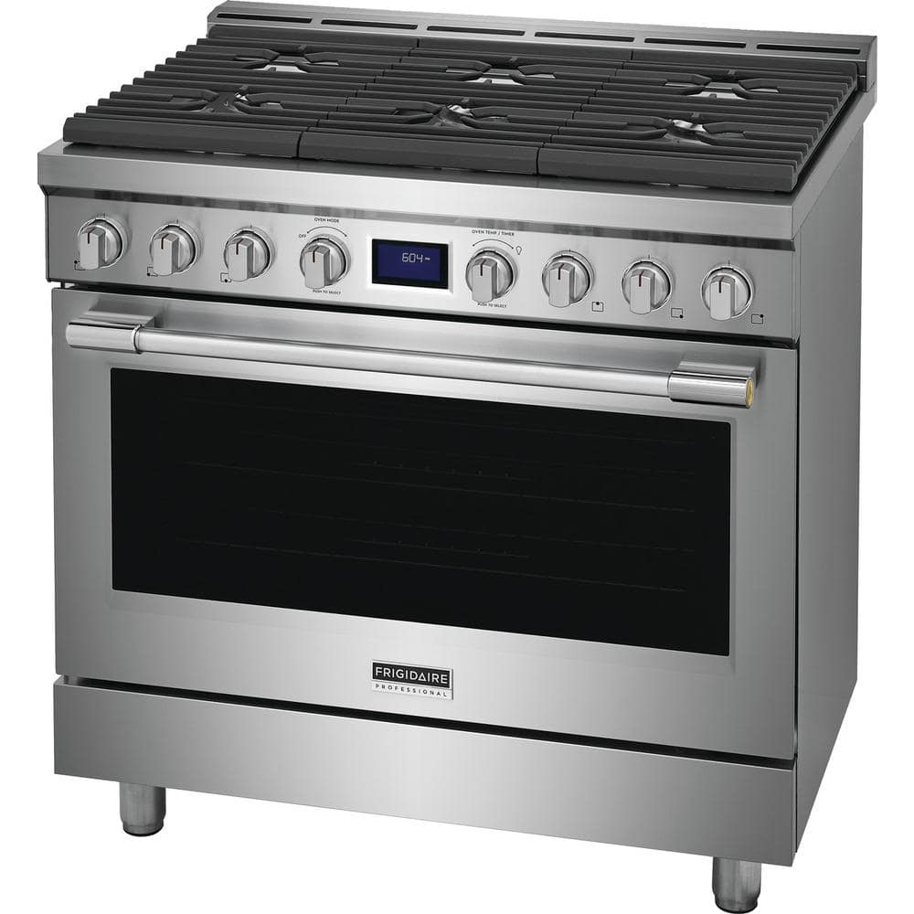 Frigidaire Pcfg3670a 36" Wide 4.4 Cu. Ft. Free Standing Gas Range - Stainless Steel