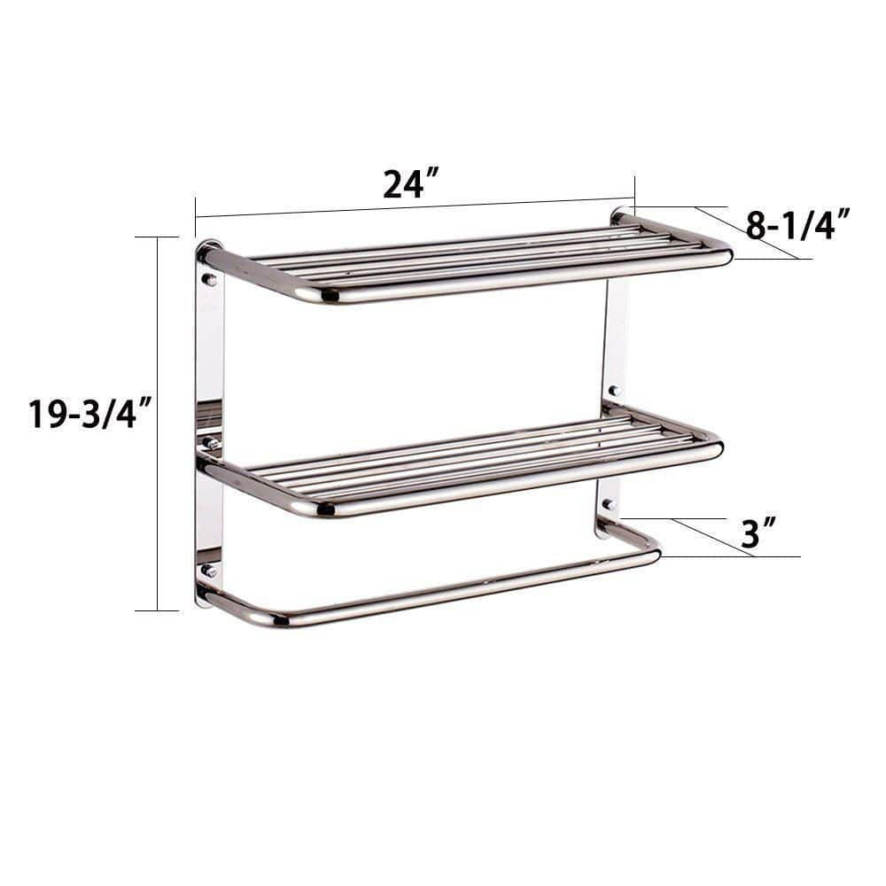 3 Wall Mounted Required Towel Rack