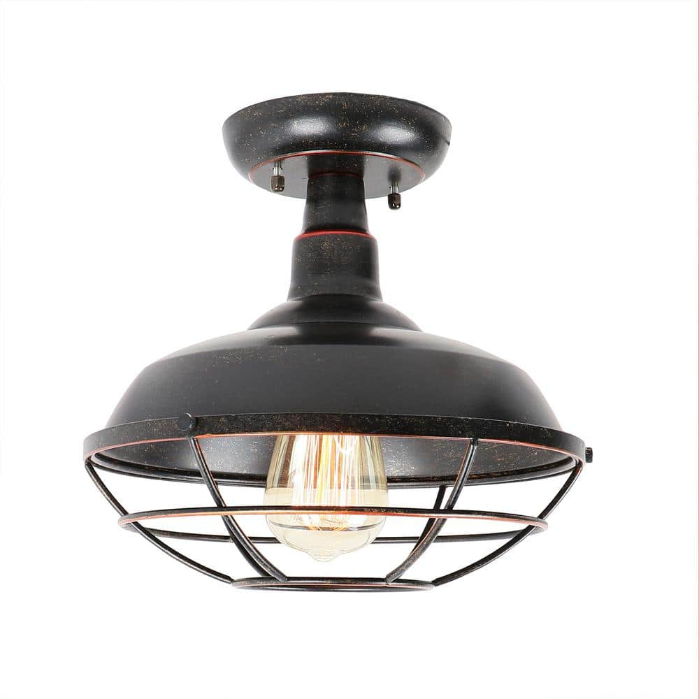 AA Warehousing 1 Light Ceiling light in Oil Rubbed Bronze