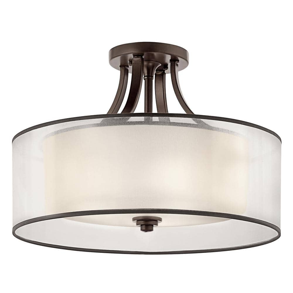 Kichler Lighting Lacey 4 - Light Semi-Flush Mount in  Mission Bronze