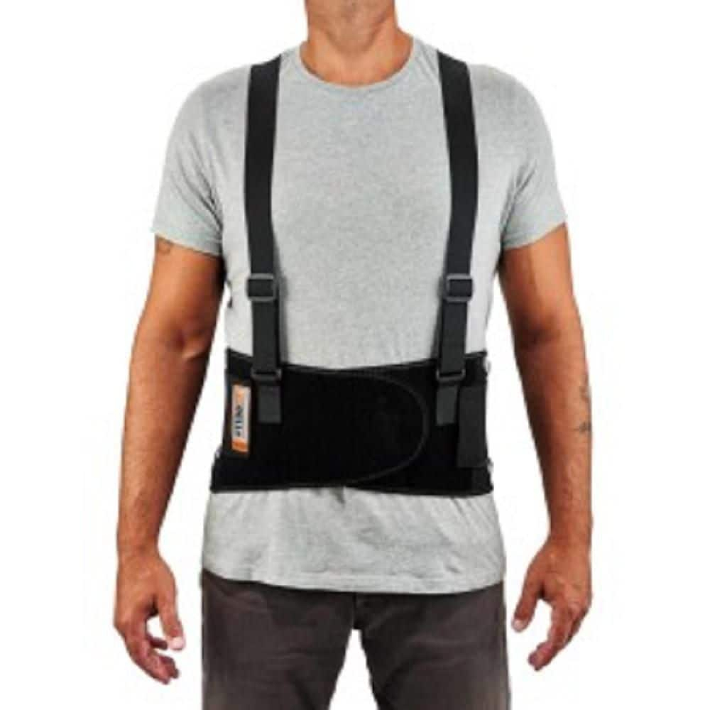 Ergodyne 11604 ProFlex 1100SF Back Support Brace, 8" Spandex Belt, Patented Stays Provide Added Support, Large,Black
