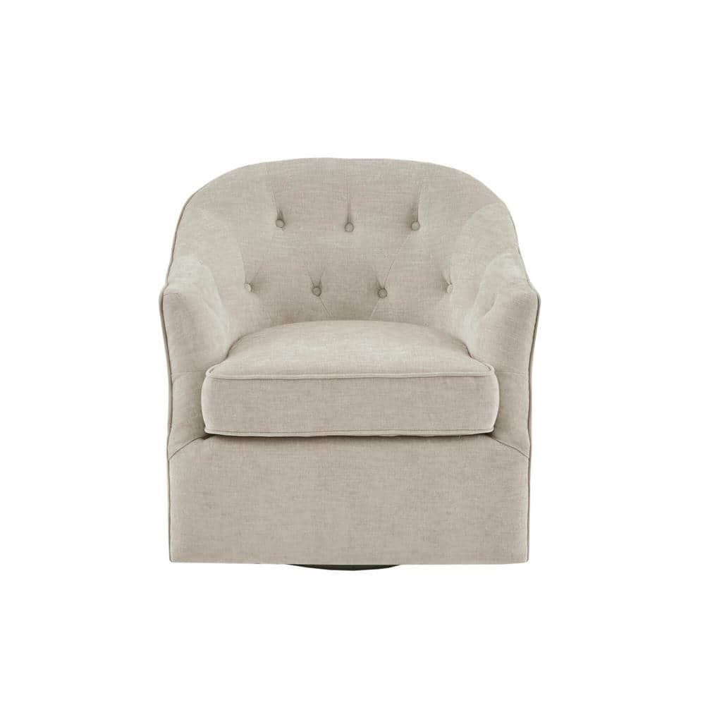 Madison Park Calvin Swivel Chair with Natural Finish MP103-1072
