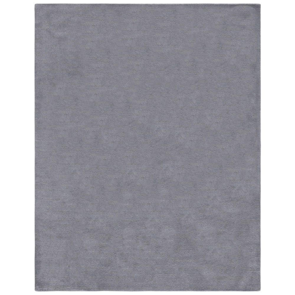 SAFAVIEH Himalaya Rachelle Solid Wool Area Rug, Grey, 12' x 18'
