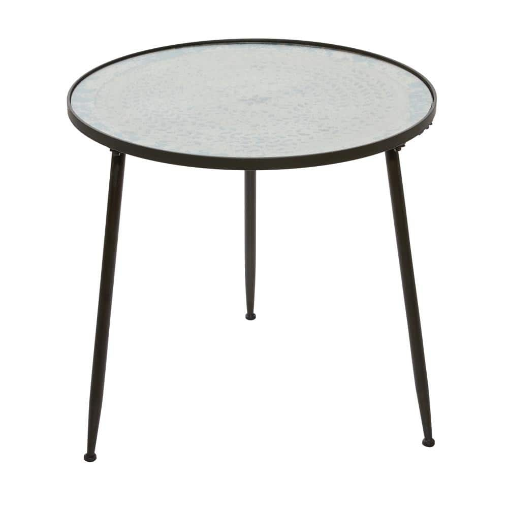 Black Metal Vintage Accent Table