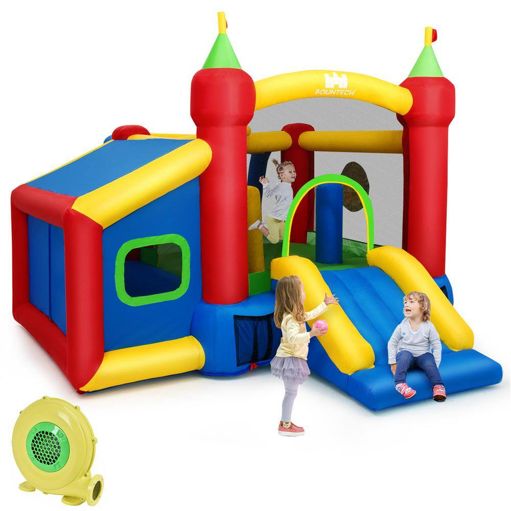 Inflatable Bounce House Kids Slide Jumping Castle without Blower