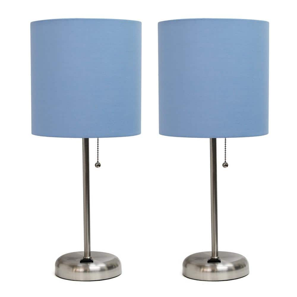 LimeLights Stick Lamp with Charging Outlet - Set of 2