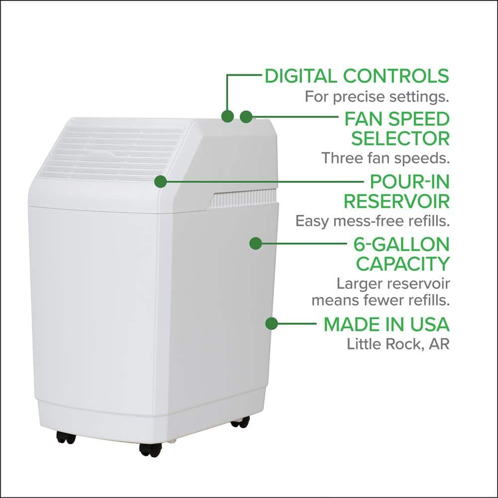 AIRCARE 6 gal. Evaporative Humidifier for 2700 sq. ft.-831000