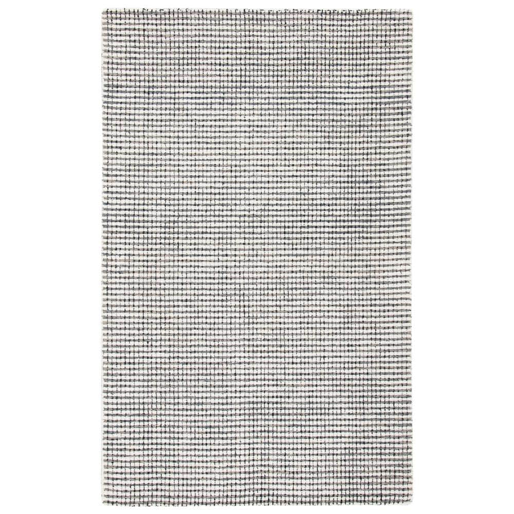 SAFAVIEH Abstract Stephanie Plaid Wool Area Rug, Grey/Ivory, 8' x 10'