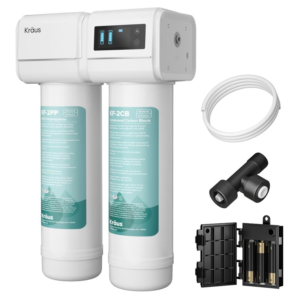 Purita White Dual-Stage Under Sink Water Filtration System
