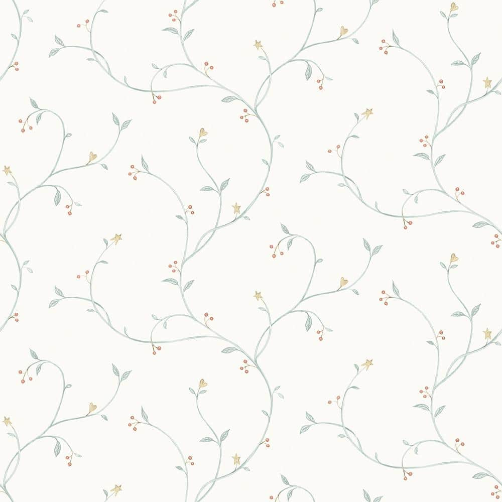 Chesapeake Kurt Light Green Tin Star Trail Wallpaper