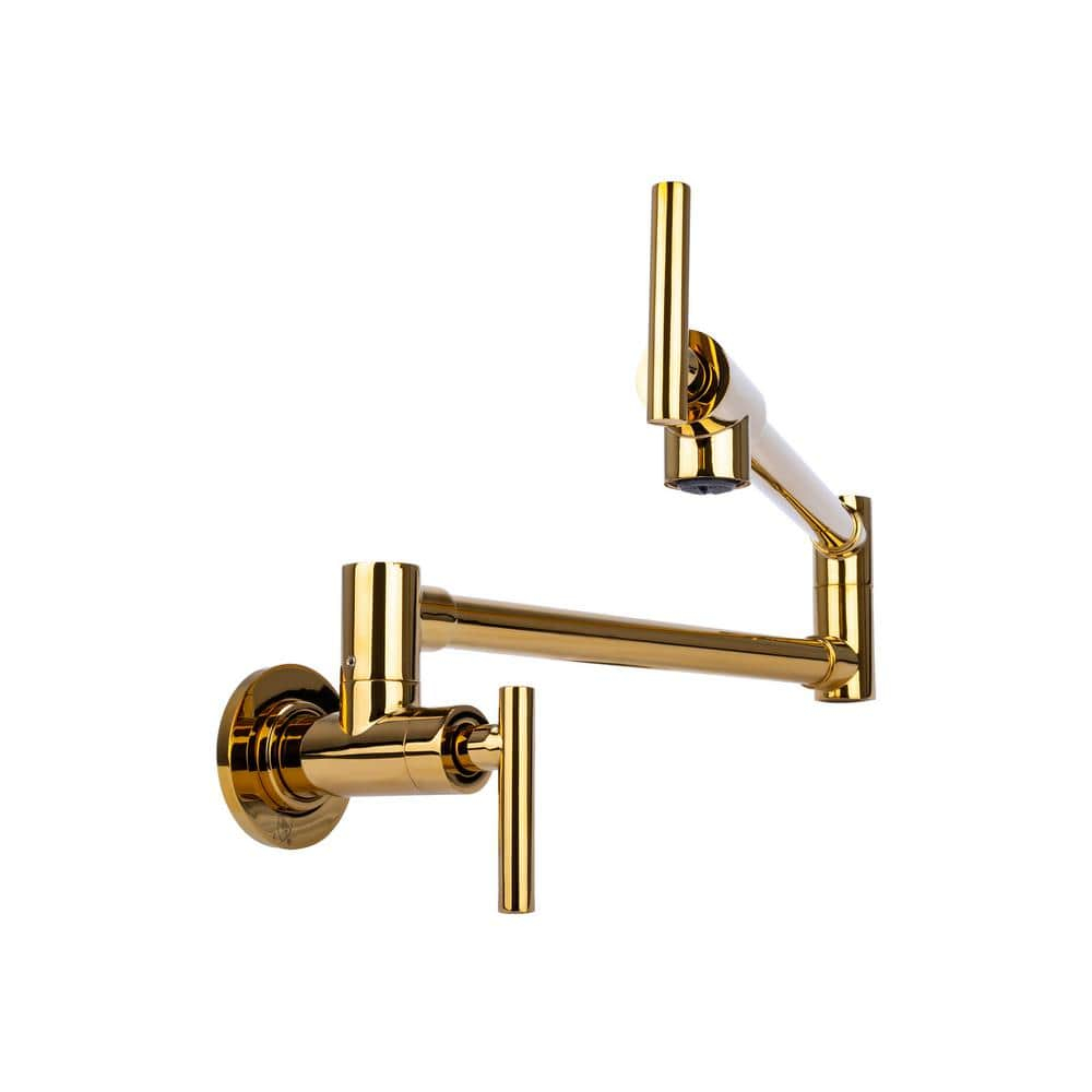 Brienza by Italia Modern Pot Filler Faucet - Gold Finish