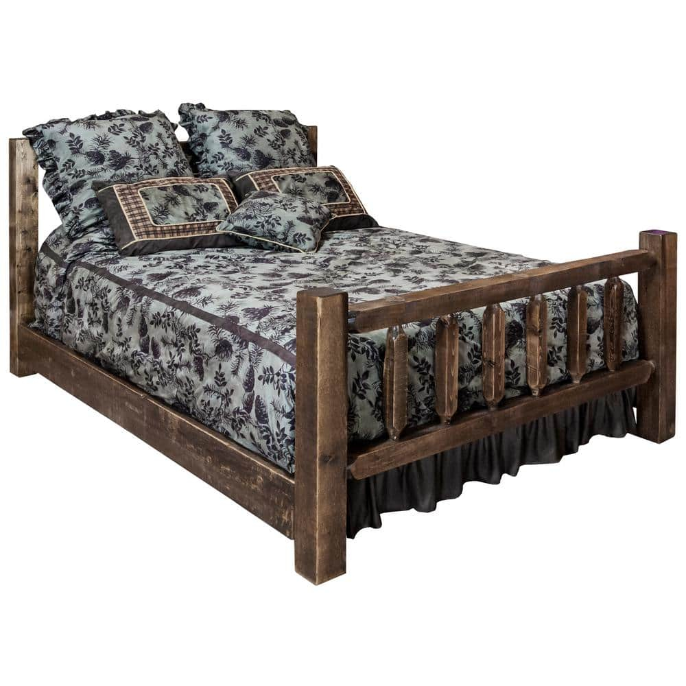 Homestead Collection Medium Brown Queen Bed