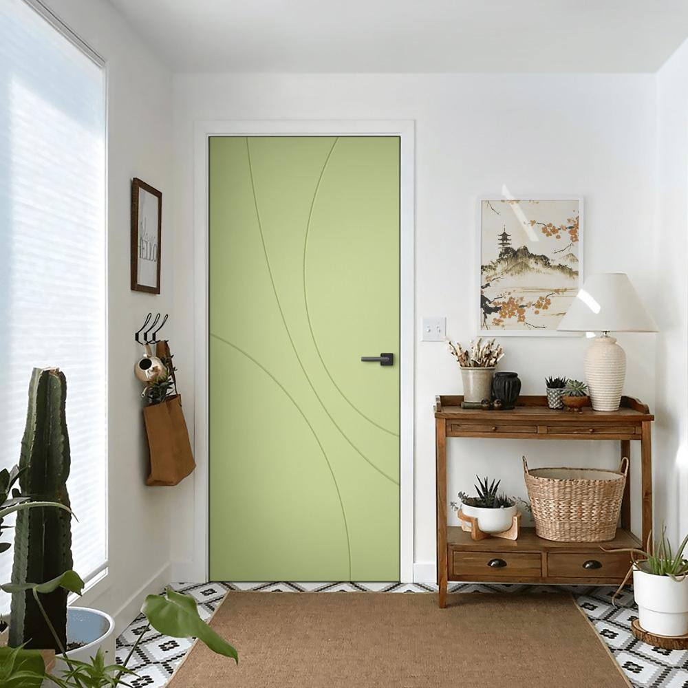 Calhome Hollow Paneled Painted Slab Door
