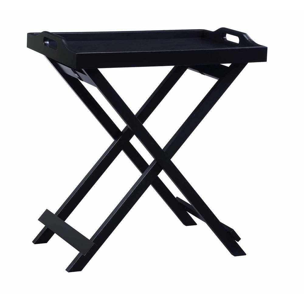 Convenience Concepts Designs2Go Folding Tray Table, Black